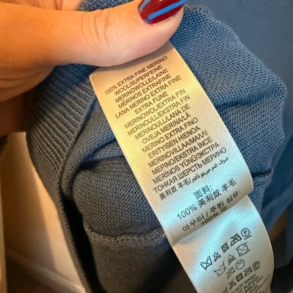 BURBERRY Admiral Half Zip Pullover Sweater Sz XL - Picture 3 of 6